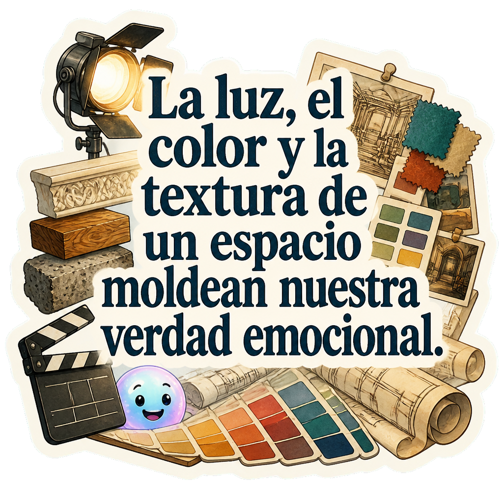 La luz, el color y la textura de un espacio moldean nuestra verdad emocional.
