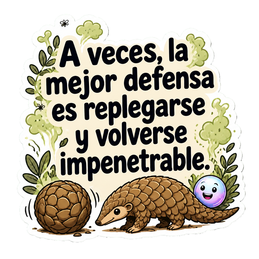 A veces, la mejor defensa es replegarse y volverse impenetrable.