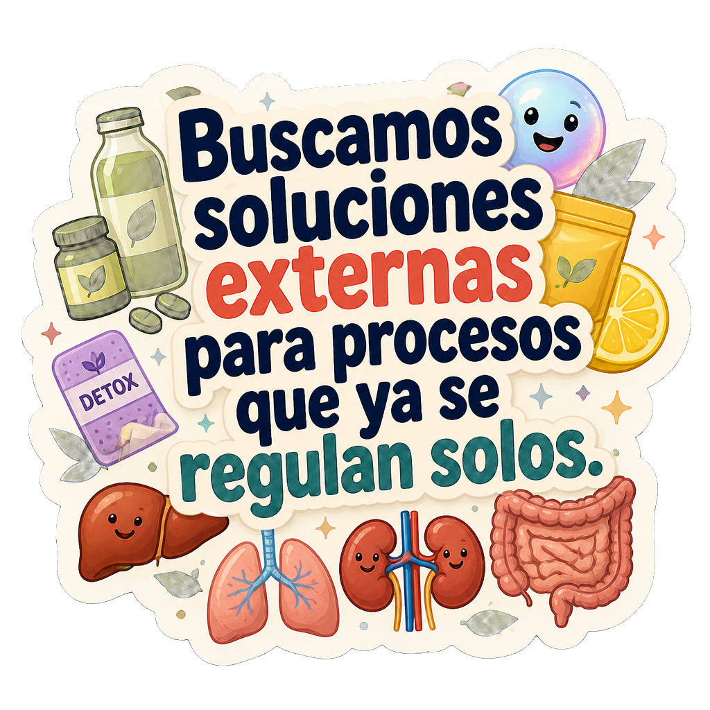 Buscamos soluciones externas para procesos que ya se regulan solos.