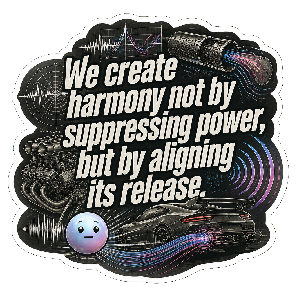 We create harmony not by suppressing power, but by aligning its release.