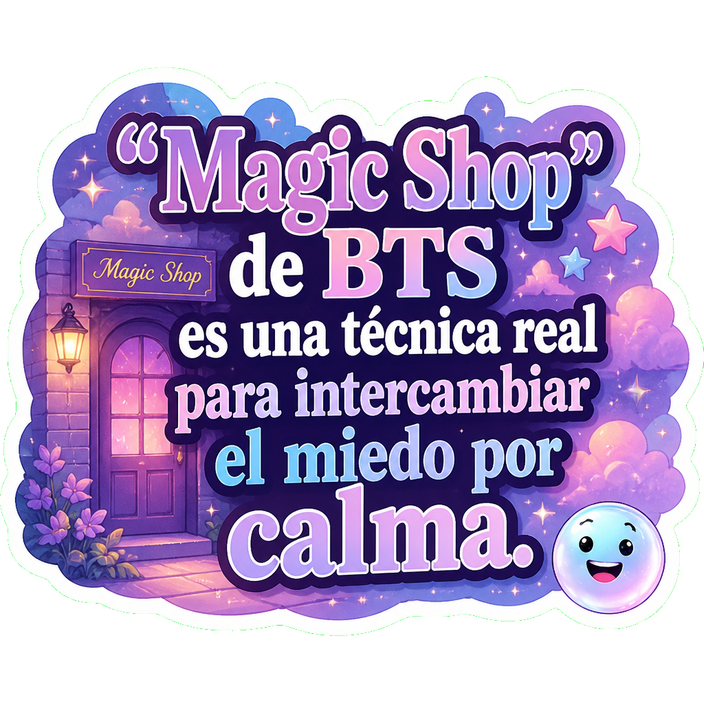 "Magic Shop" de BTS es una técnica real para intercambiar el miedo por calma.