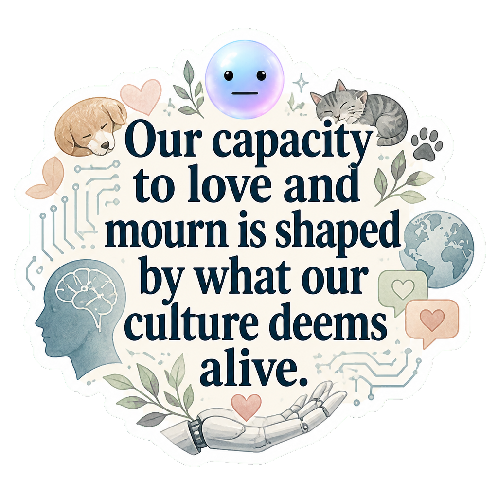 Our capacity to love and mourn is shaped by what our culture deems alive.