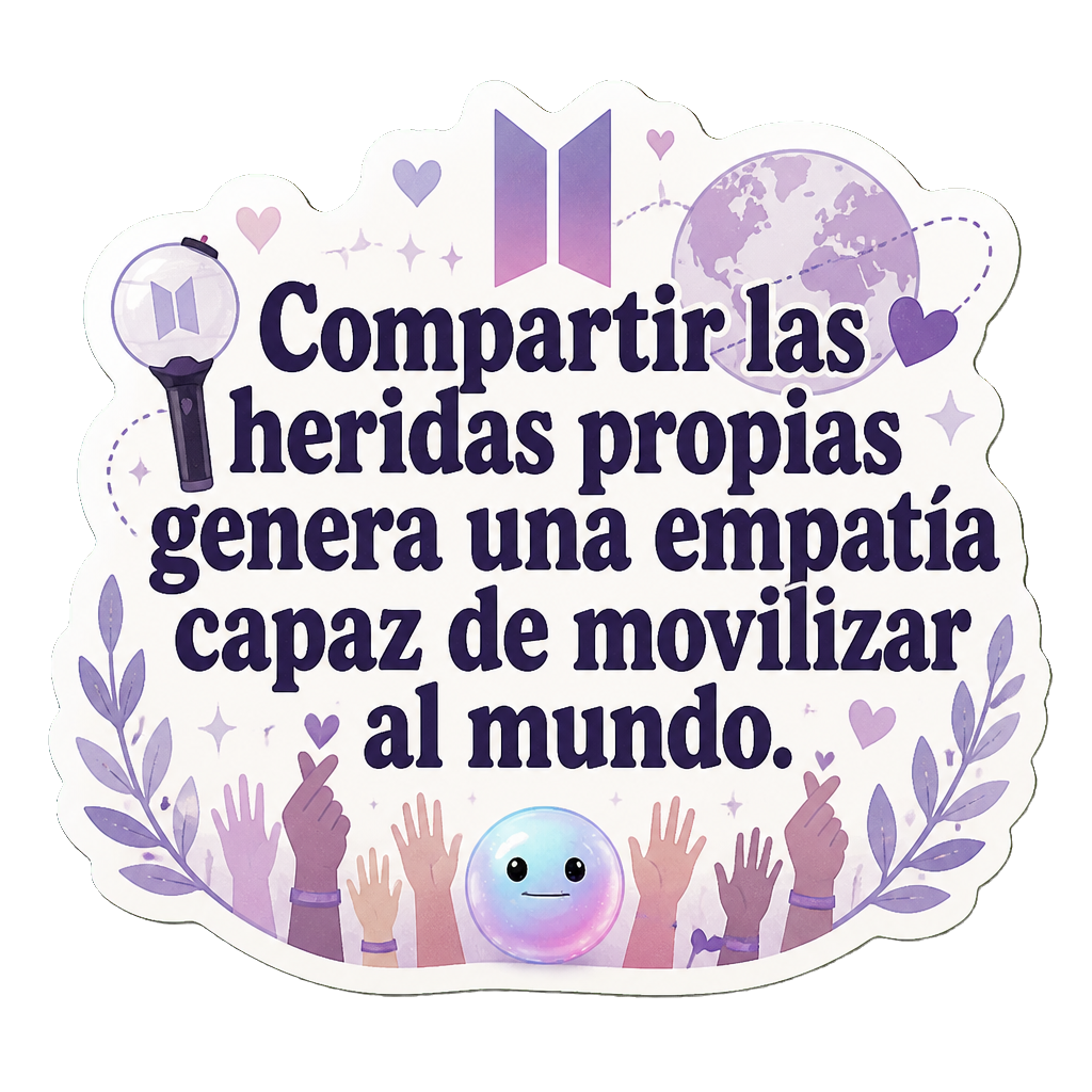 Compartir las heridas propias genera una empatía capaz de movilizar al mundo.