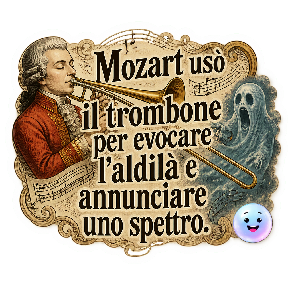 Mozart usò il trombone per evocare l'aldilà e annunciare uno spettro.