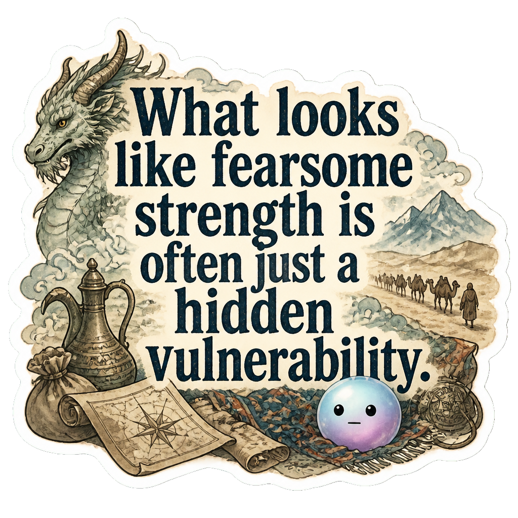 What looks like fearsome strength is often just a hidden vulnerability.