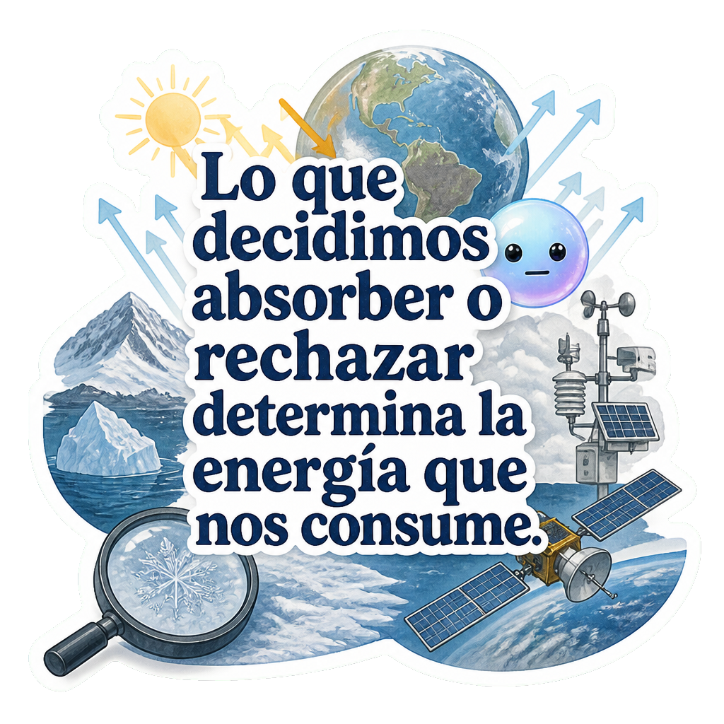 Lo que decidimos absorber o rechazar determina la energía que nos consume.