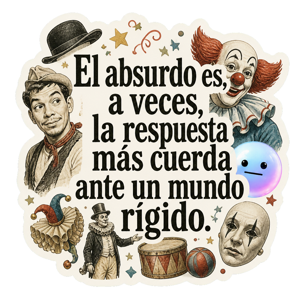 El absurdo es, a veces, la respuesta más cuerda ante un mundo rígido.