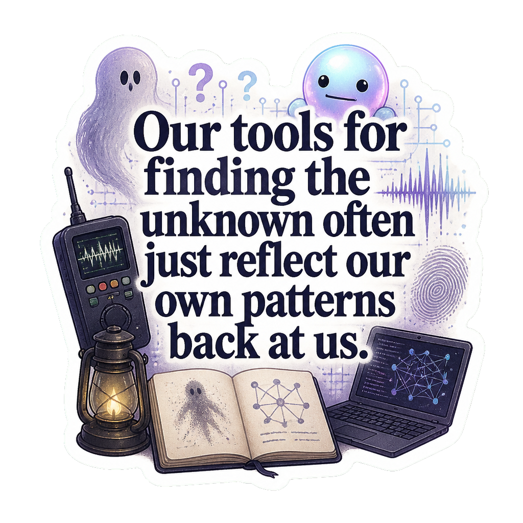 Our tools for finding the unknown often just reflect our own patterns back at us.