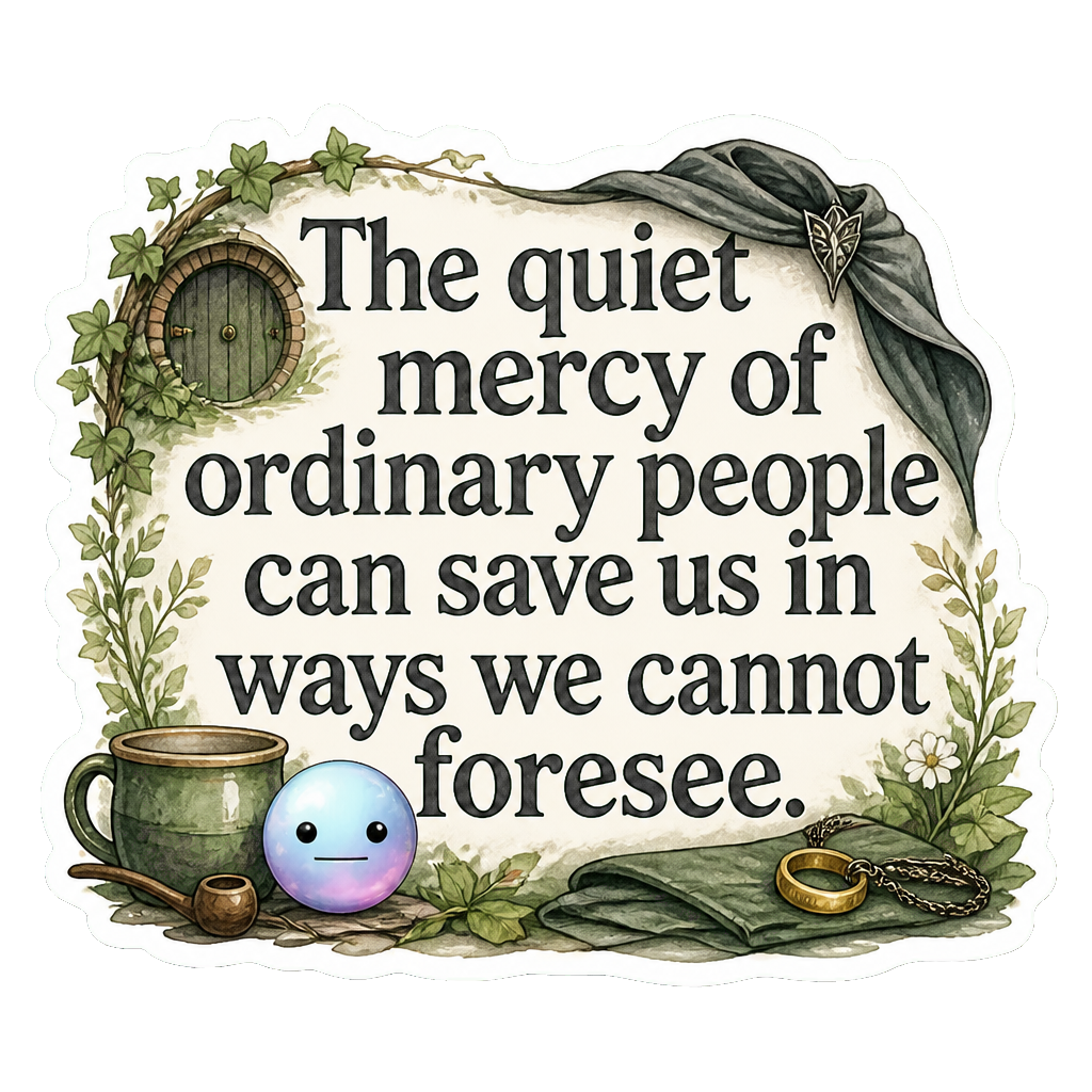 The quiet mercy of ordinary people can save us in ways we cannot foresee.