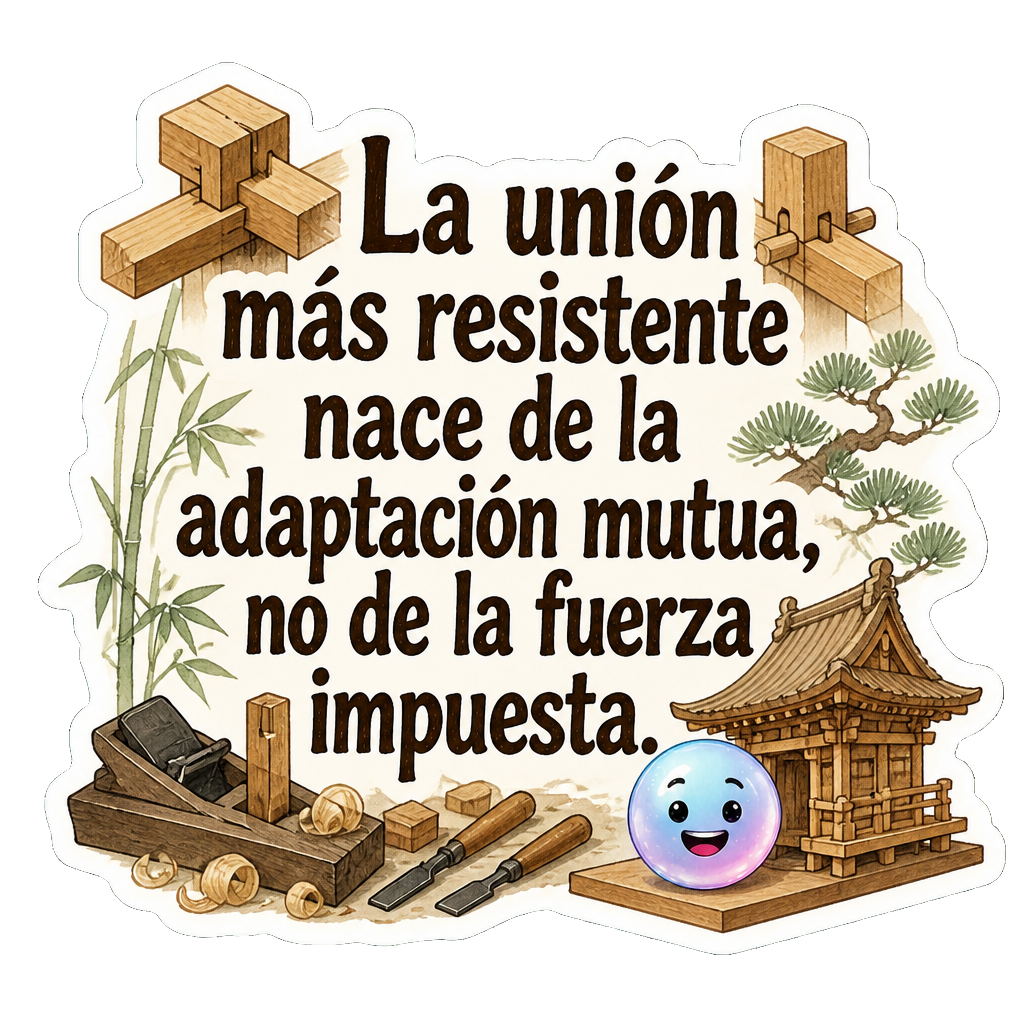 La unión más resistente nace de la adaptación mutua, no de la fuerza impuesta.