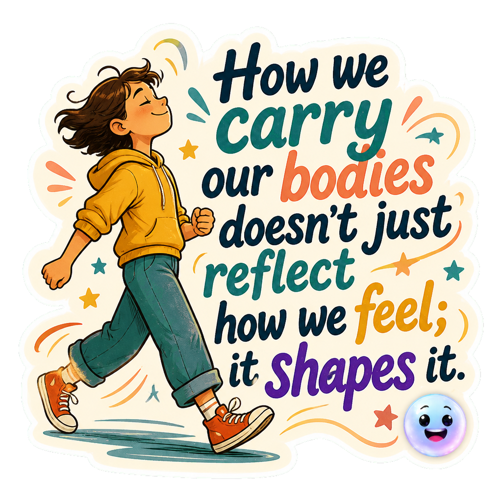 How we carry our bodies doesn't just reflect how we feel; it shapes it.