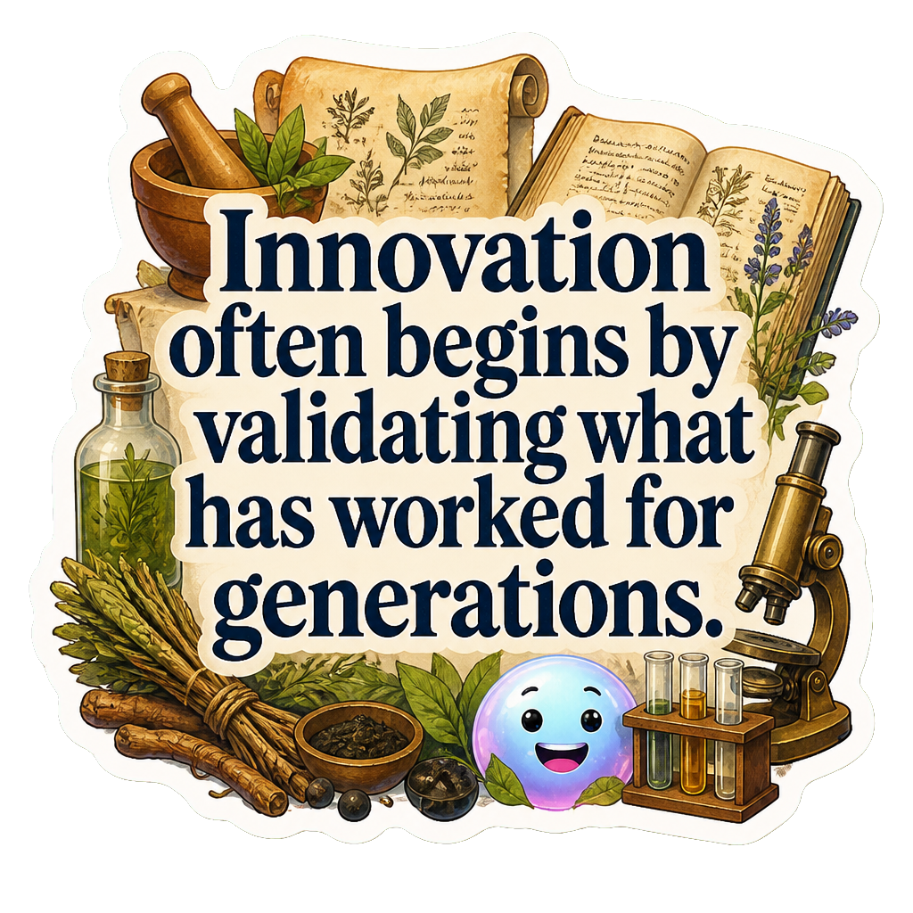 Innovation often begins by validating what has worked for generations.