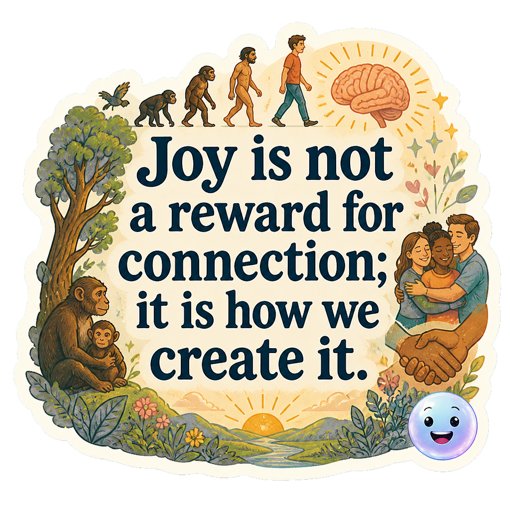 Joy is not a reward for connection; it is how we create it.