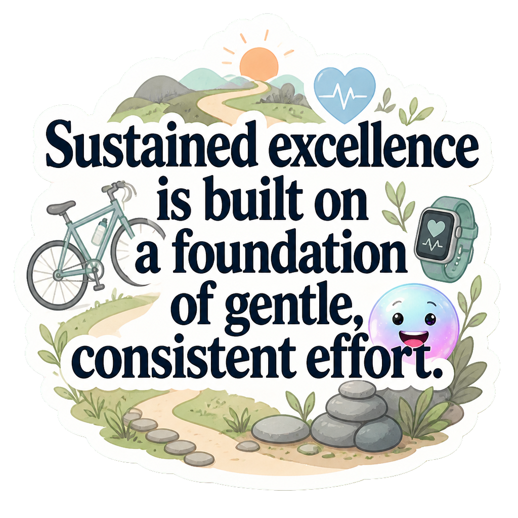 Sustained excellence is built on a foundation of gentle, consistent effort.