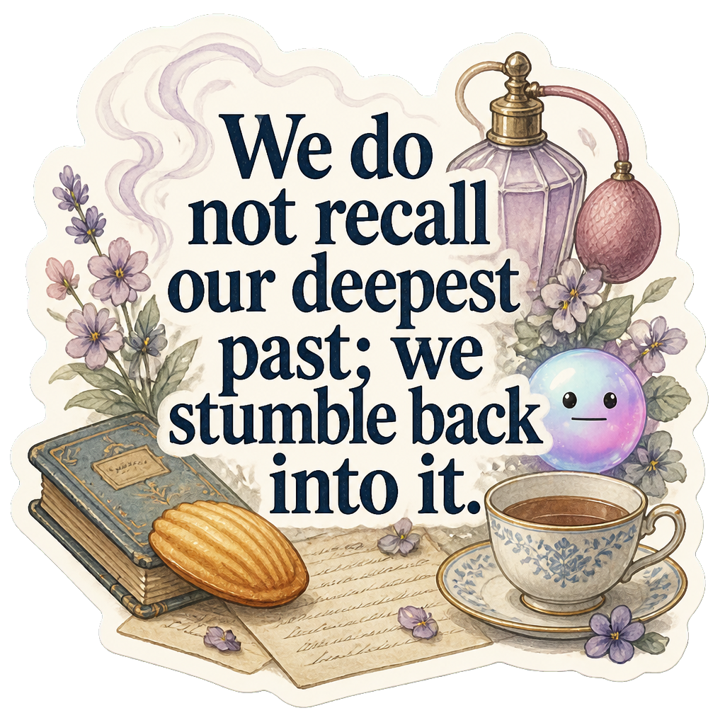 We do not recall our deepest past; we stumble back into it.