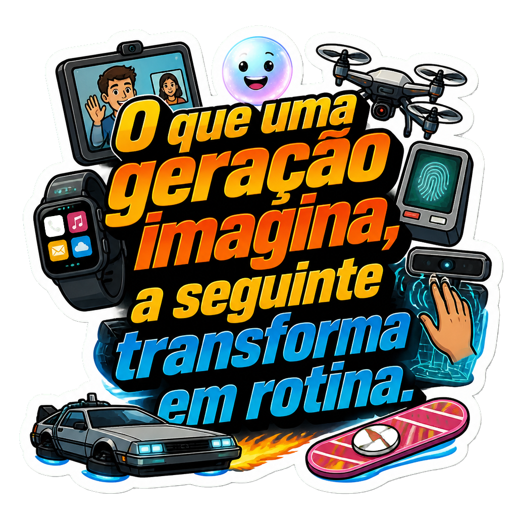 O que uma geração imagina, a seguinte transforma em rotina.