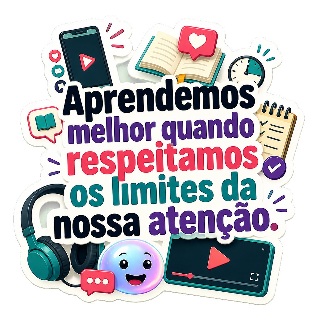 Aprendemos melhor quando respeitamos os limites da nossa atenção.