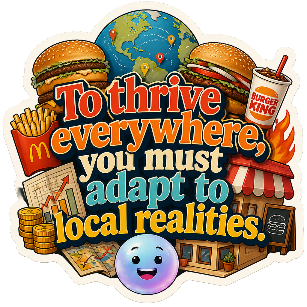To thrive everywhere, you must adapt to local realities.