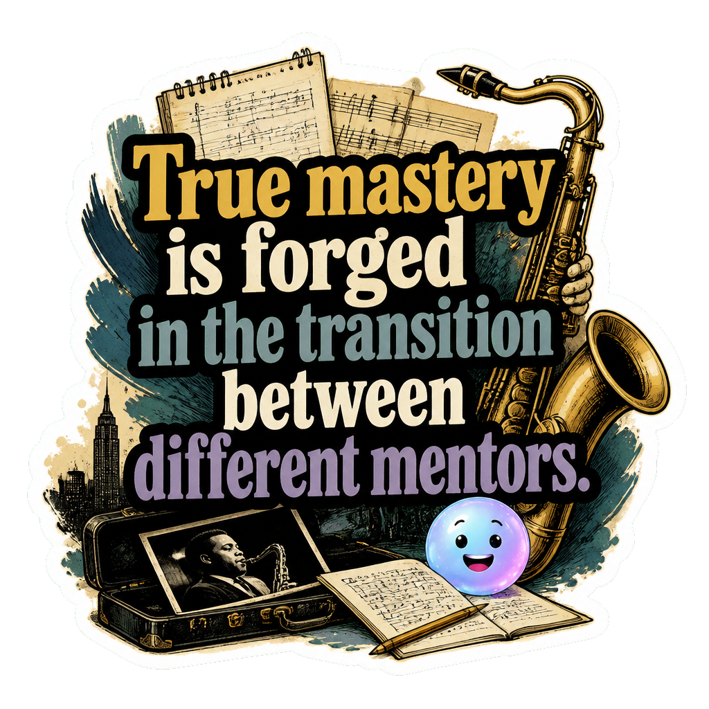 True mastery is forged in the transition between different mentors.