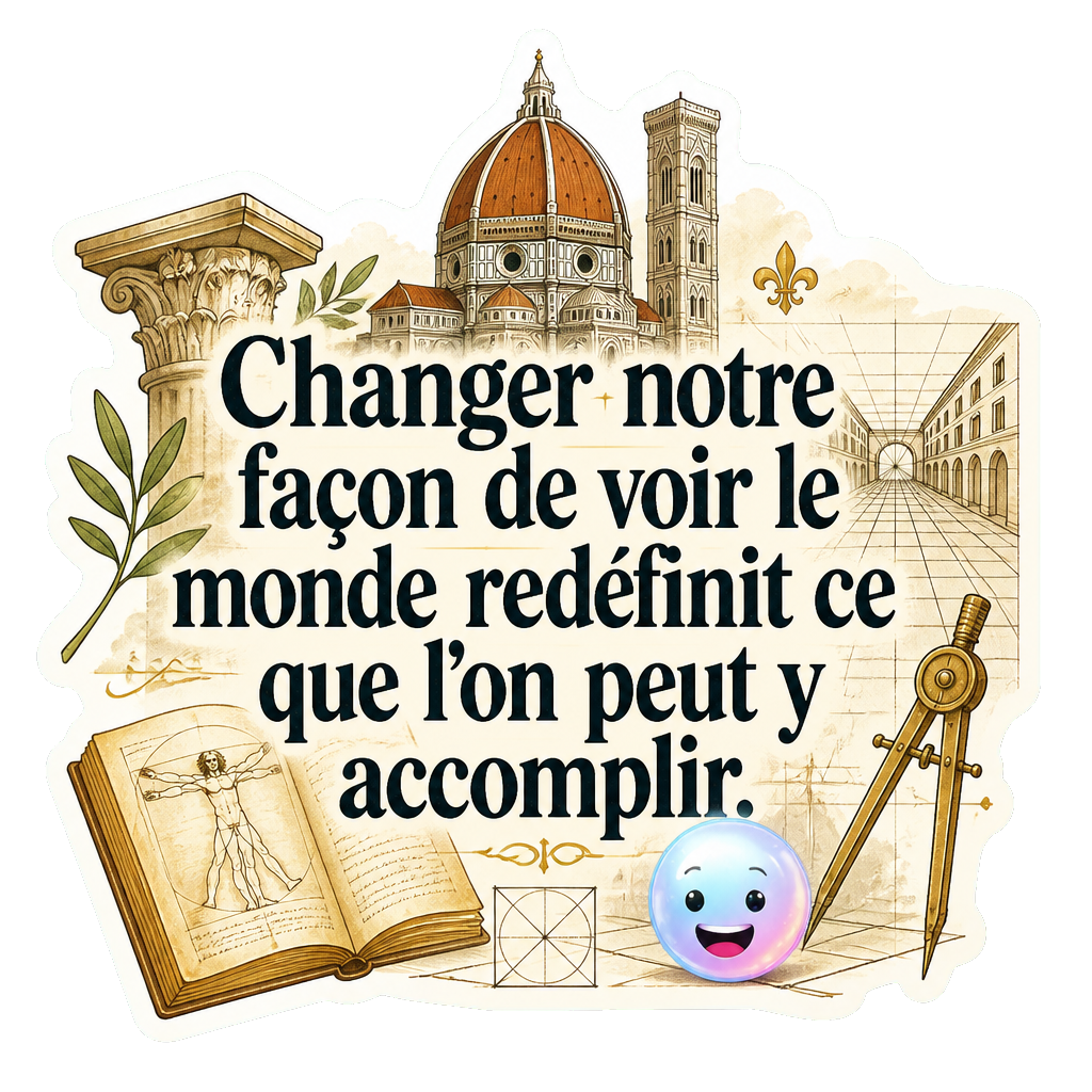 Changer notre façon de voir le monde redéfinit ce que l'on peut y accomplir.