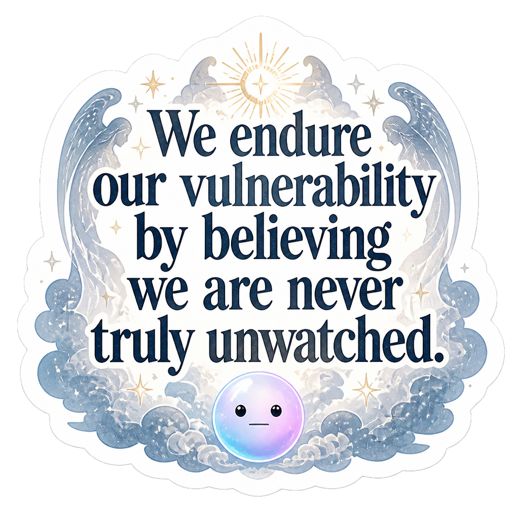 We endure our vulnerability by believing we are never truly unwatched.