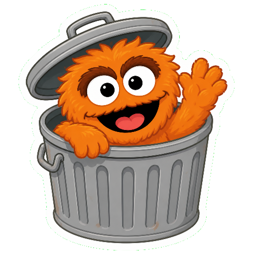 Hide sticker
