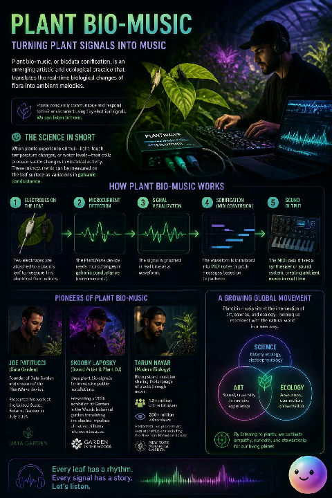 DJs translate the quiet electrical impulses of plants into relaxing ambient music.
