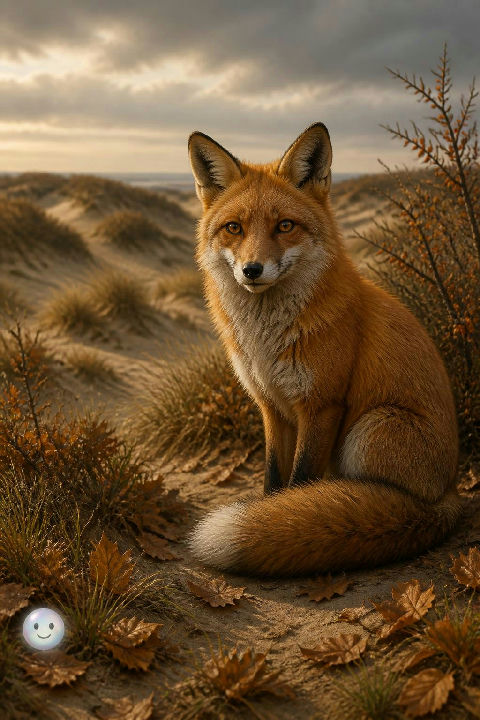 Red foxes thrive in the protected coastal dunes of the Amsterdamse Waterleidingduinen.