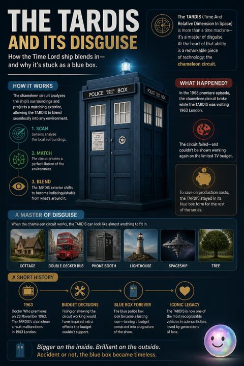The TARDIS and its disguise