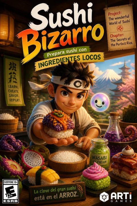 Prepara sushi con ingredientes locos 