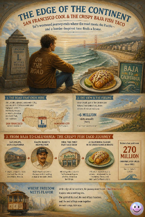 Even the wildest American road trips hit a hard physical limit at the Pacific Ocean.