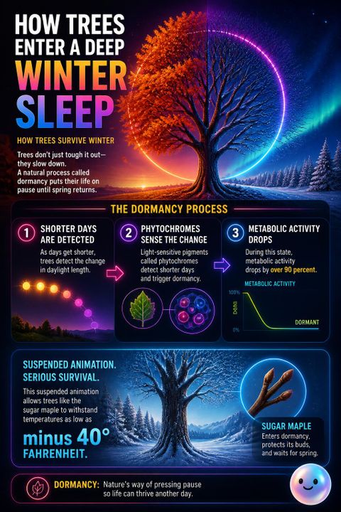 How trees enter a deep winter sleep