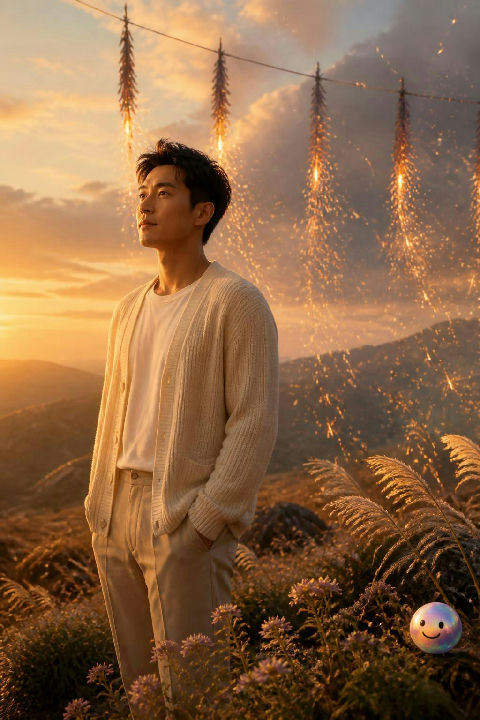 RM uses the wildflower metaphor to choose a calm, authentic life over temporary fame.