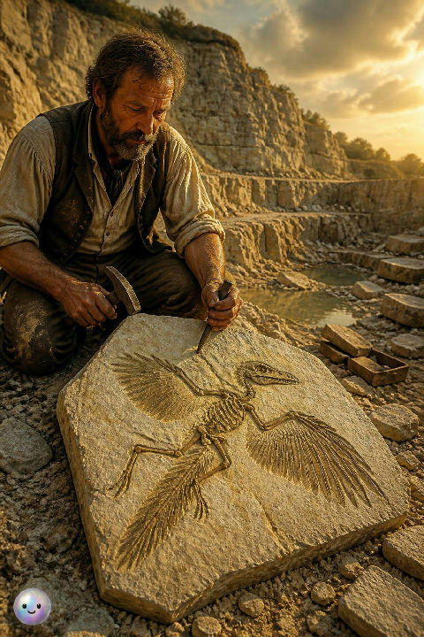 The 1861 discovery of Archaeopteryx in Germany connected ancient dinosaurs to modern birds.