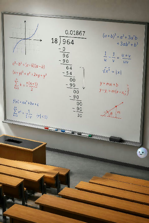 Dividing 18 by 964 reveals a decimal that secretly encodes an infinite sequence.